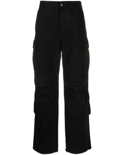 DARKPARK Pantalon de jogging en coton à poches cargo - Noir