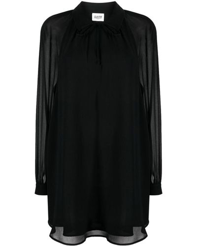 Claudie Pierlot Chiffon Layered Dress - Black