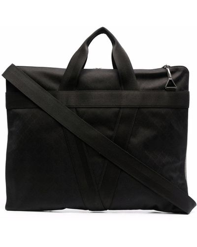 Bottega Veneta Zip-around jacquard briefcase - Schwarz