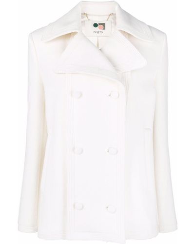 Ports 1961 Virgin Wool-cashmere Double-breasted Coat - White