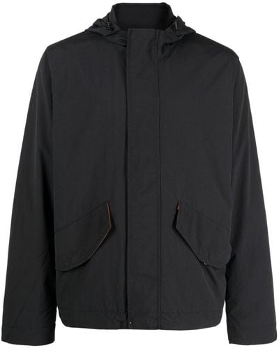 PS by Paul Smith Logo-patch Hooded Jacket - Black