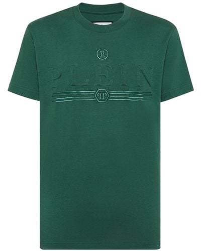 Philipp Plein Camiseta con logo estampado - Verde