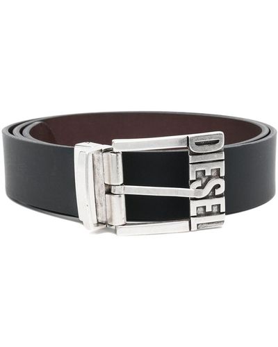 DIESEL B-shift Ii Leather Belt - Black