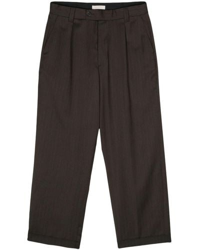 mfpen Pinstripe Wool Pants - Gray