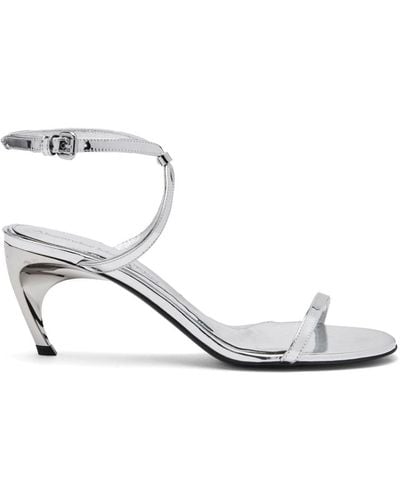 Alexander McQueen Armadillo Sandalen 65mm - Weiß