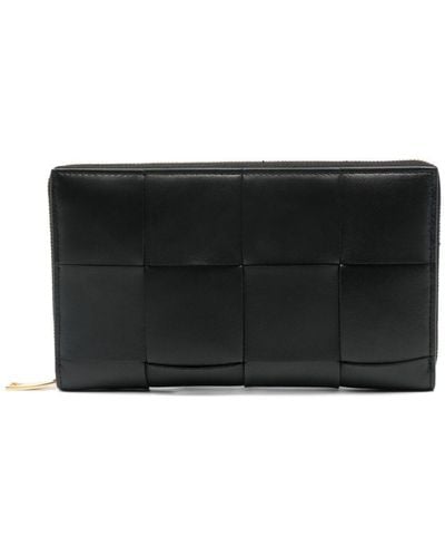Bottega Veneta Cassete Leather Wallet - Zwart