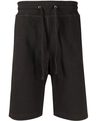 Suicoke Drawstring-waist Cotton Track Shorts - Black