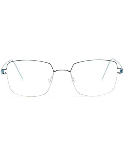 Lindberg Roman スクエア 眼鏡フレーム - ナチュラル