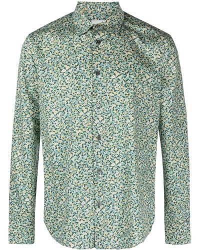 Paul Smith Camicia a fiori - Verde