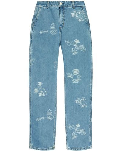 Carhartt Graphic-print Cotton Jeans - Blue