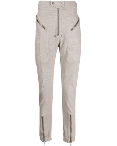 Rick Owens Cotton Track Pants - Grey