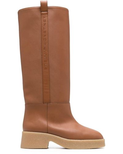 Stella McCartney Skyla Knee-high Platform Boots - Brown