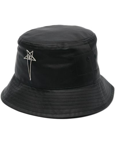 Rick Owens X Champion Logo-patch Bucket Hat - Black
