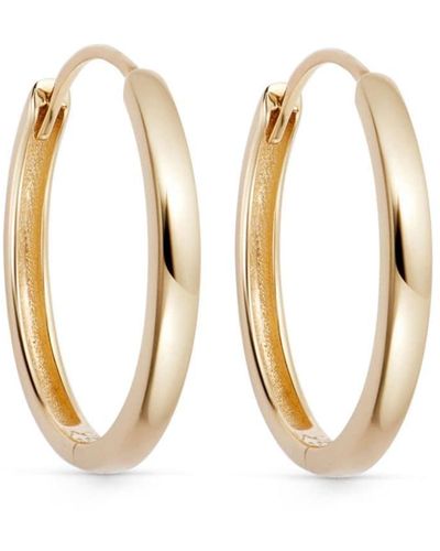 Astley Clarke 14kt Recycled Yellow Gold Large Hoop Earrings - Metallic