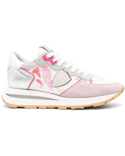 Philippe Model Tropez Haute Lace-up Sneakers - Pink