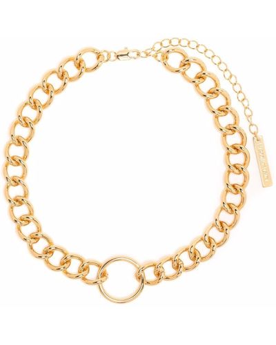 Frame Chain Gold-plated Chain-link Necklace - Metallic