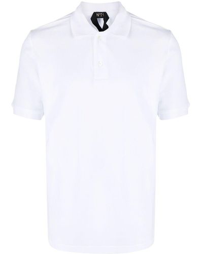 N°21 ロゴ ポロシャツ - ホワイト