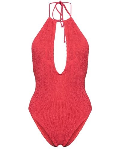Bondeye Bisou Crinkled Swimsuit - Red