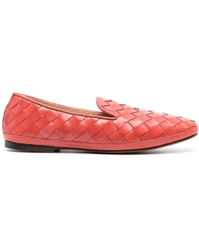 Henderson Era Braided Leather Loafers - Red