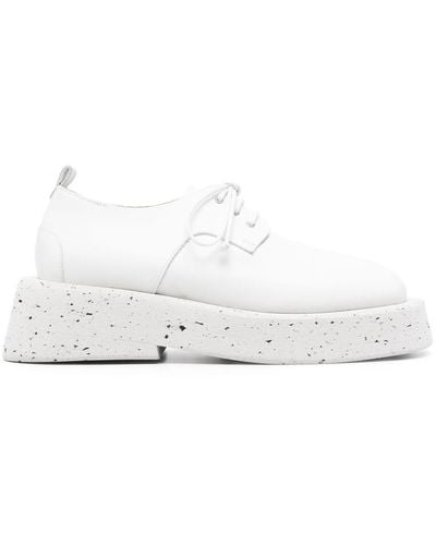 Marsèll Zapatos con plataforma y cordones - Blanco