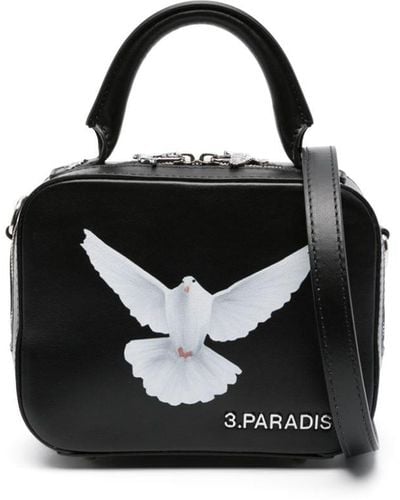3.PARADIS Mini L ́attaché Messenger Bag - Black