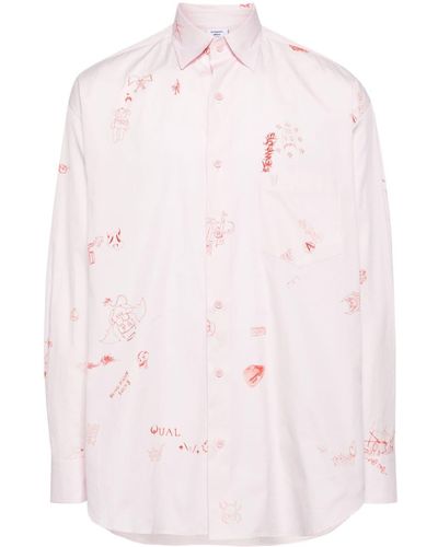 Vetements Printed Long-sleeve Shirt - Pink