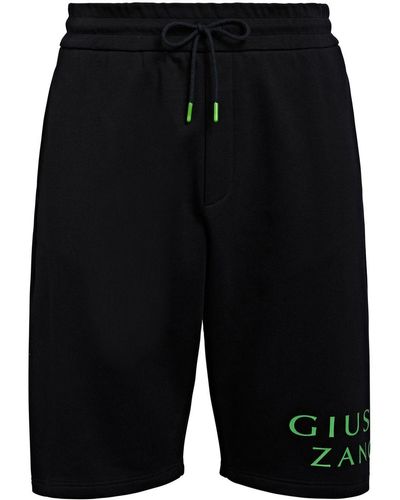 Giuseppe Zanotti Shorts sportivi Lr-43 con stampa - Nero