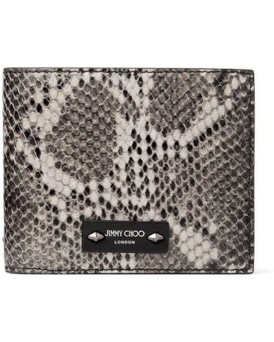 Jimmy Choo Luka bi-fold wallet - Grau