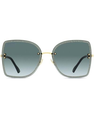 Jimmy Choo Leti Square-frame Sunglasses - Blue