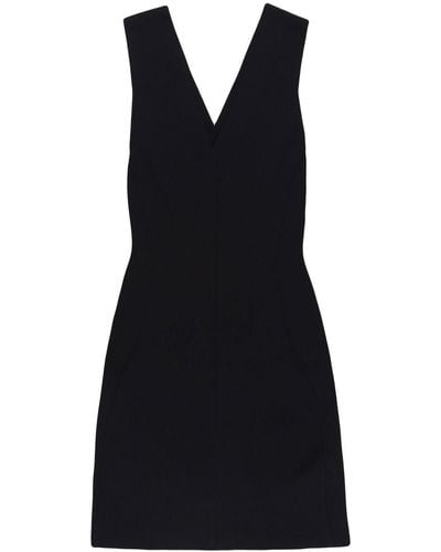 Rick Owens V-neck Mini Dress - Black