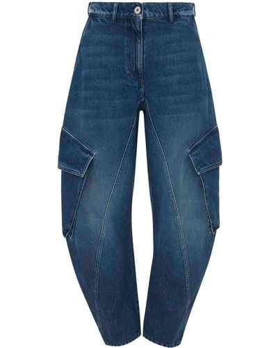JW Anderson Jeans Met Toelopende Pijpen - Blauw