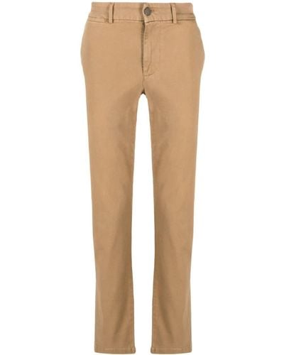 7 For All Mankind Slim-leg Cotton-blend Chinos - Natural