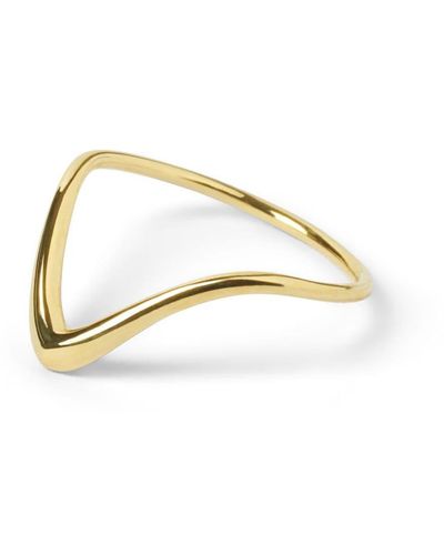 The Alkemistry 18kt Yellow Gold Wave Ring - Metallic