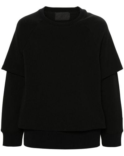 Neil Barrett Jersey-Sweatshirt im Layering-Look - Schwarz