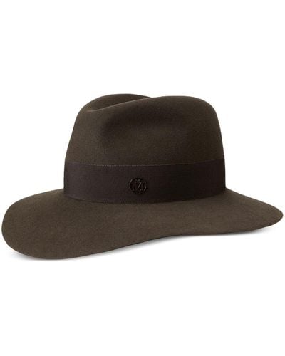 Maison Michel Henrietta Felt Fedora Hat - Black