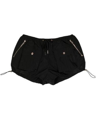 Cynthia Rowley Cargo-pocket Bloomer Shorts - Black
