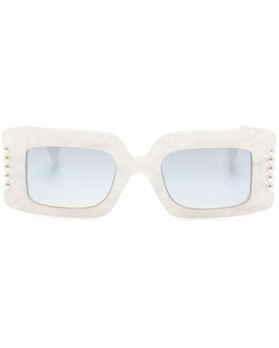 Vivienne Westwood Judy Rectangle-frame Sunglasses - White