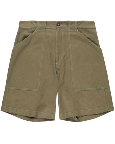 A.P.C. Melbourne Cotton Canvas Shorts - Green