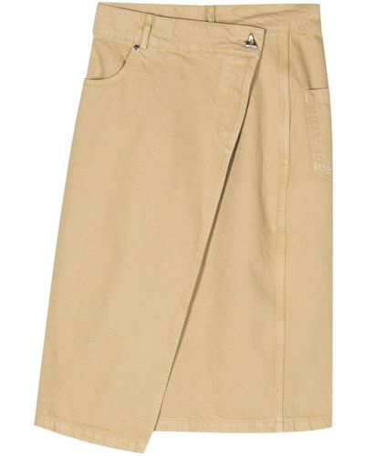 Aeron Sidney Wrap Denim Skirt - Natural
