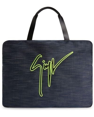 Giuseppe Zanotti Logo-print Tote Bag - Blue