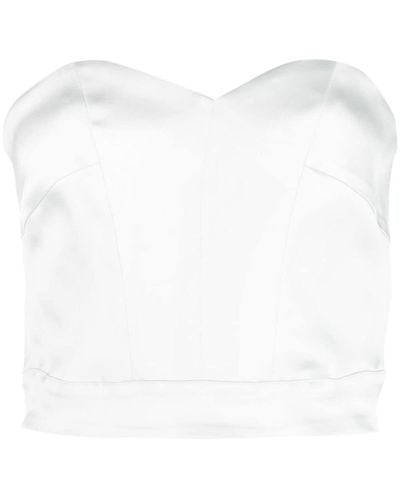 Forte Forte Strapless Top - Wit