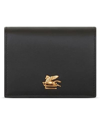 Etro Pegaso Plaque-detail Wallet - Black