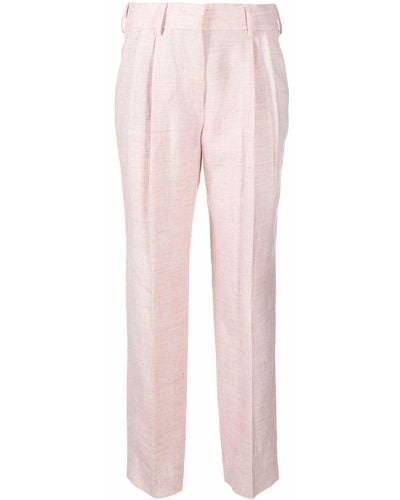 Blazé Milano High-rise Tapered Trousers - Pink
