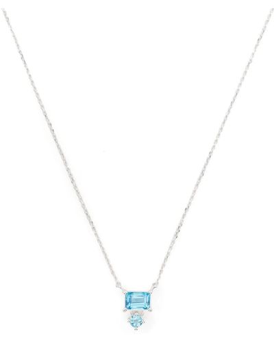 Dinny Hall Gemset Topaz Silver Necklace - White