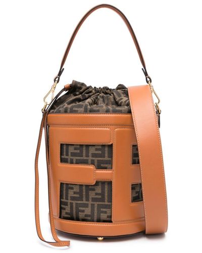 Borse e borsette a secchiello Arancione Fendi da donna Lyst