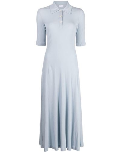 Rosetta Getty Polo Short-sleeve Shirt Dress - Blue