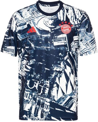 adidas T-shirt FC Bayern Pre-Match - Blu