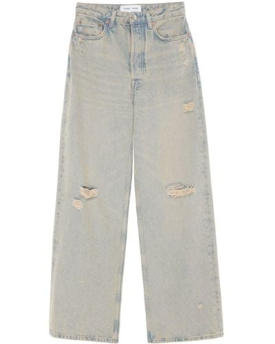 Samsøe & Samsøe Shelly Cotton Wide-leg Jeans - White