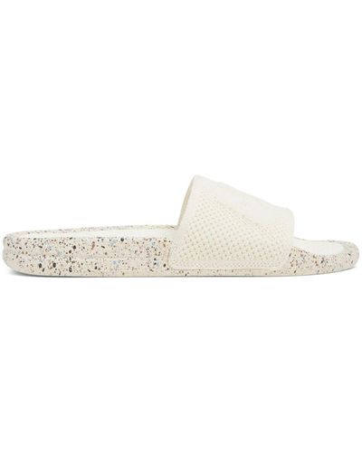 Athletic Propulsion Labs Embossed-logo Knitted Slides - White