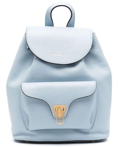 Coccinelle Beat Soft Leather Backpack - Blue